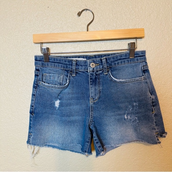 Anthropologie Pilcro and the Letterpress Slim Boyfriend Denim Distressed Shorts - Picture 1 of 6
